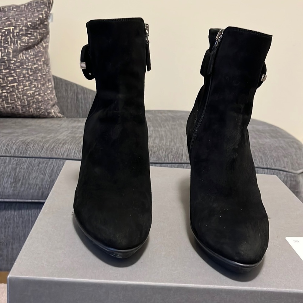 Black Suede Ankle Boots